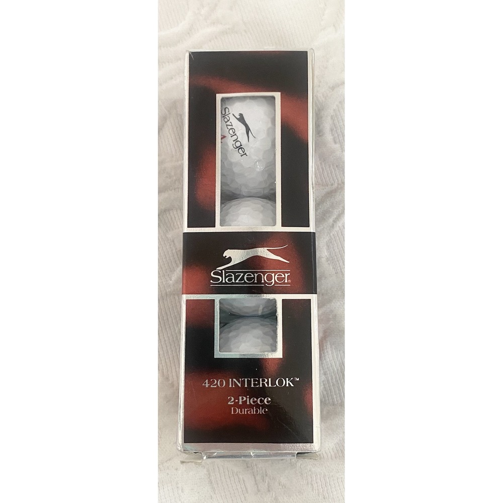 Slazenger 420 Interlok Golf Balls‎ 2-Piece Durable 3 Balls in the pack